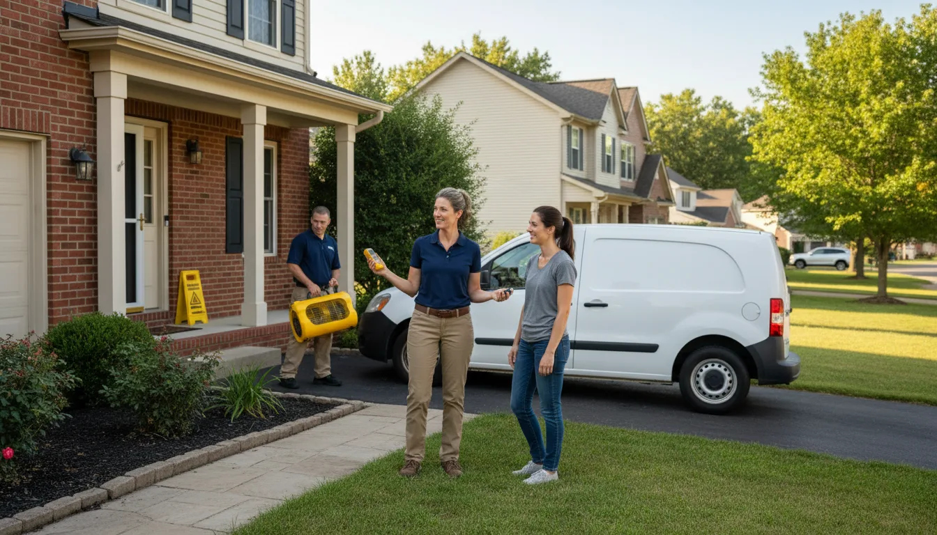 Residential water damage restoration in Osyka, MS